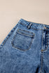 Patch Pocket Straight Leg Loose Fit Jeans